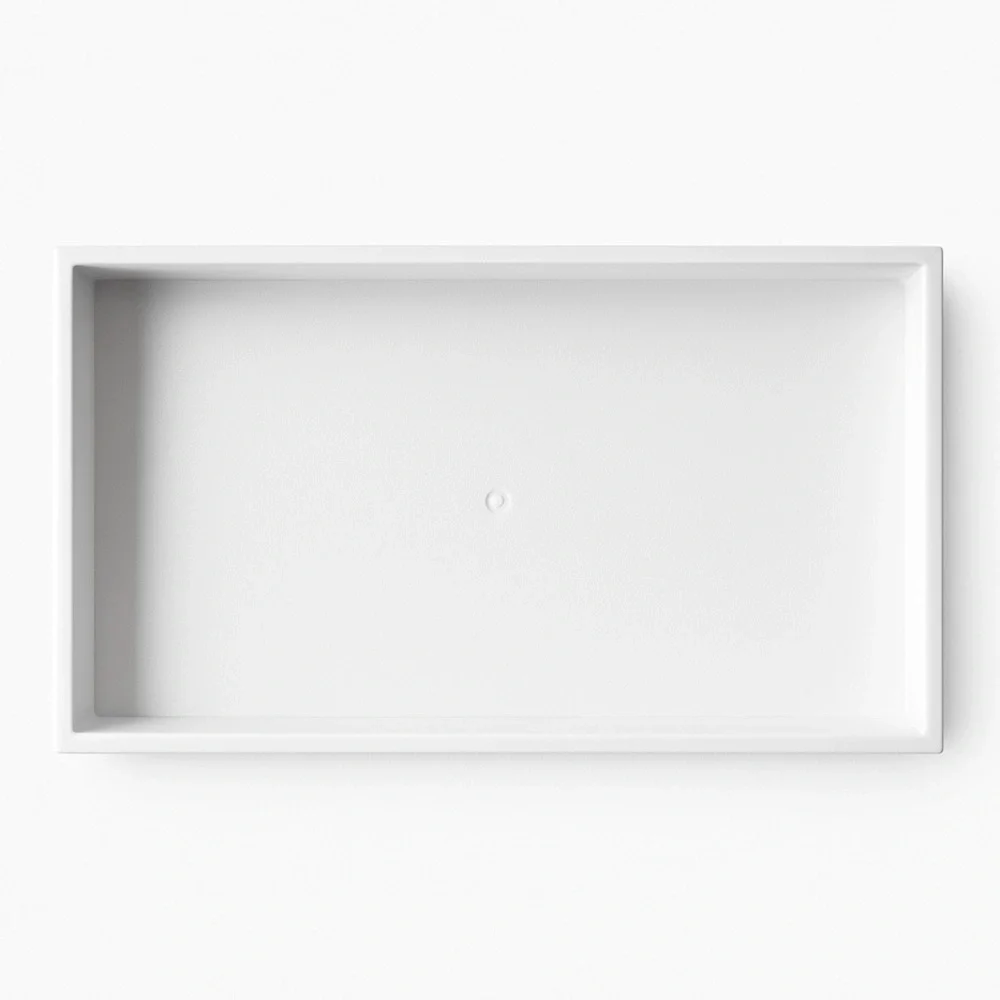 White Plastic Stackable Tray